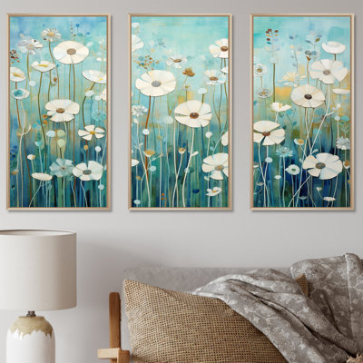 «Refreshing Flower Lagoon», ensemble d'art sur toile