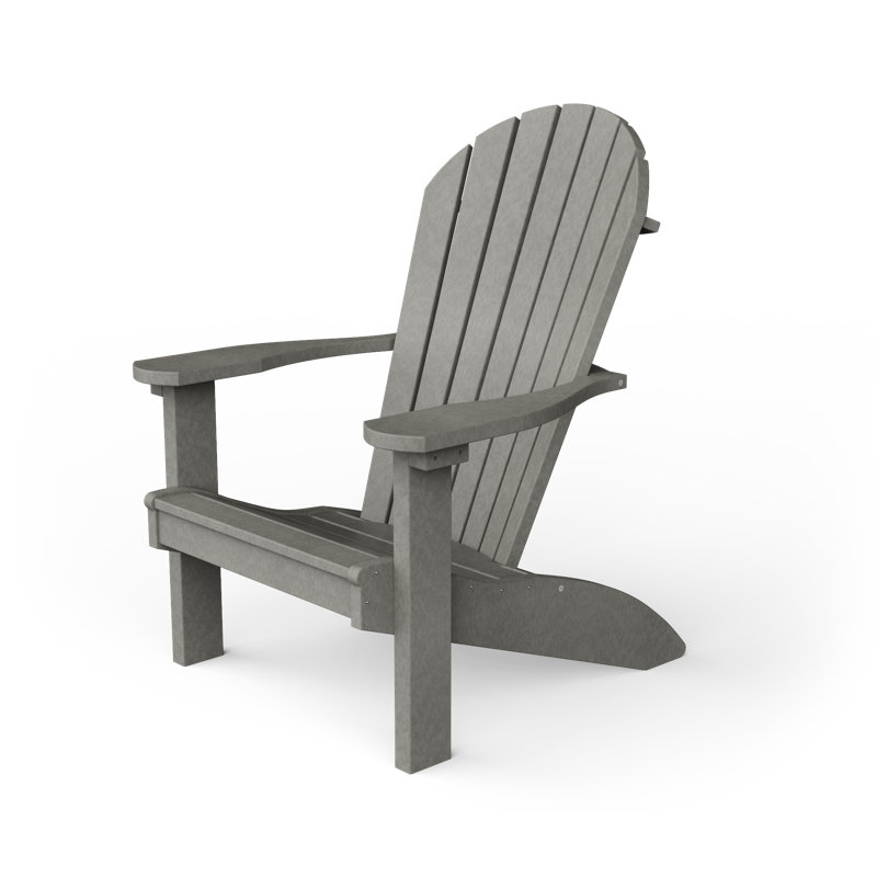 Aatikah Outdoor Adirondack Chair, Light Gray