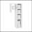 Storage Cabinet, 4 Shelves, White