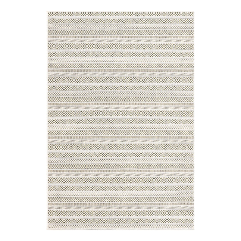 Striped Indoor / Outdoor Rug, Rectangle 4' x 6'