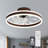 20 Inch Modern Flush Mount Smart Ceiling Fan With Lights And APP Control, Low Profile Bladeless Fandelier, Reversible DC Motor Ceiling Fan for Bedroom-1613875991