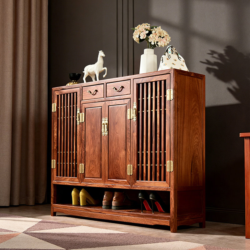 High quality solid wood storage shoe cabinet