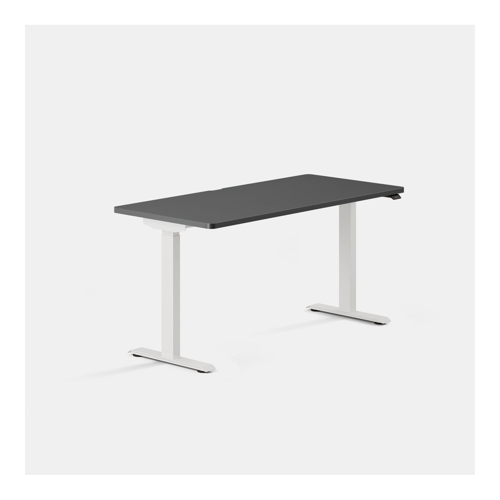Duo Standing Desk, 47.3" H x 58" W x 27" D, Charcoal, White