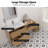 Mellani 54 Inch Floating Bathroom Vanity & Makeup Table Set