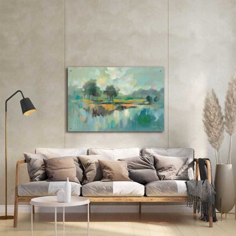  «Dreamland» par Silvia Vassileva, art mural en verre acrylique, 36 po x 24 po, H 24 po x l 36 po