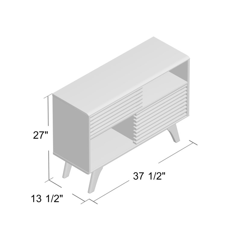 Render Two-Tier Display Stand, Walnut
