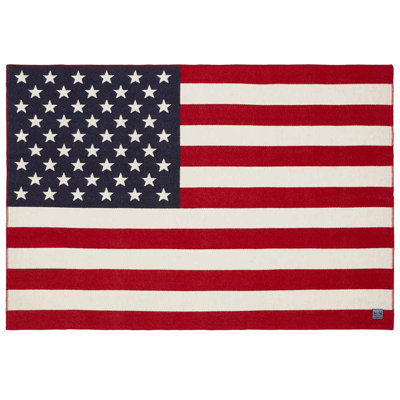 Jeté en laine American Flag