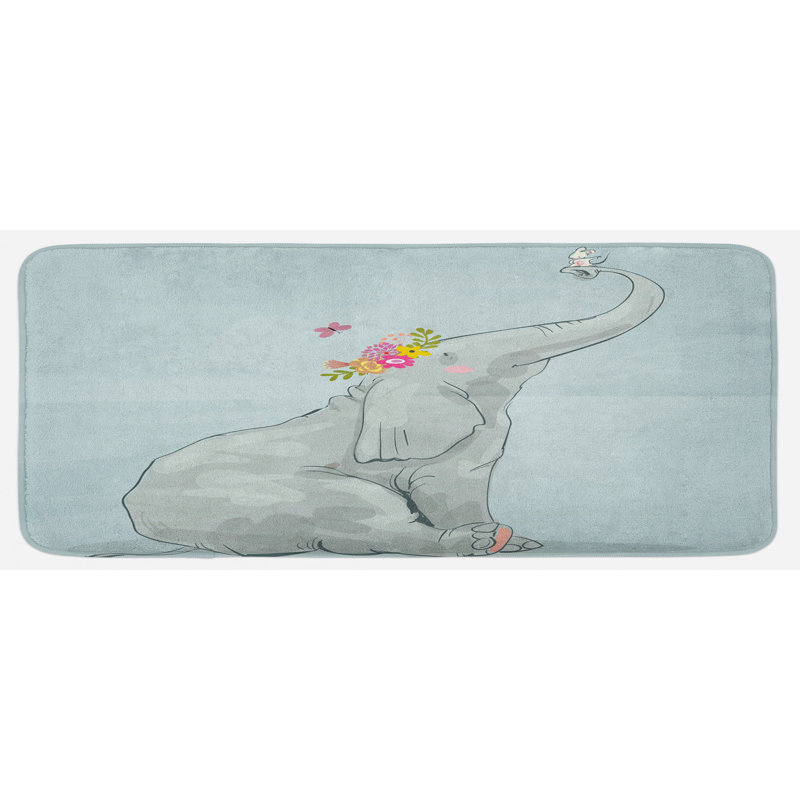 Tapis de cuisine à main amusant et little mous amitié design