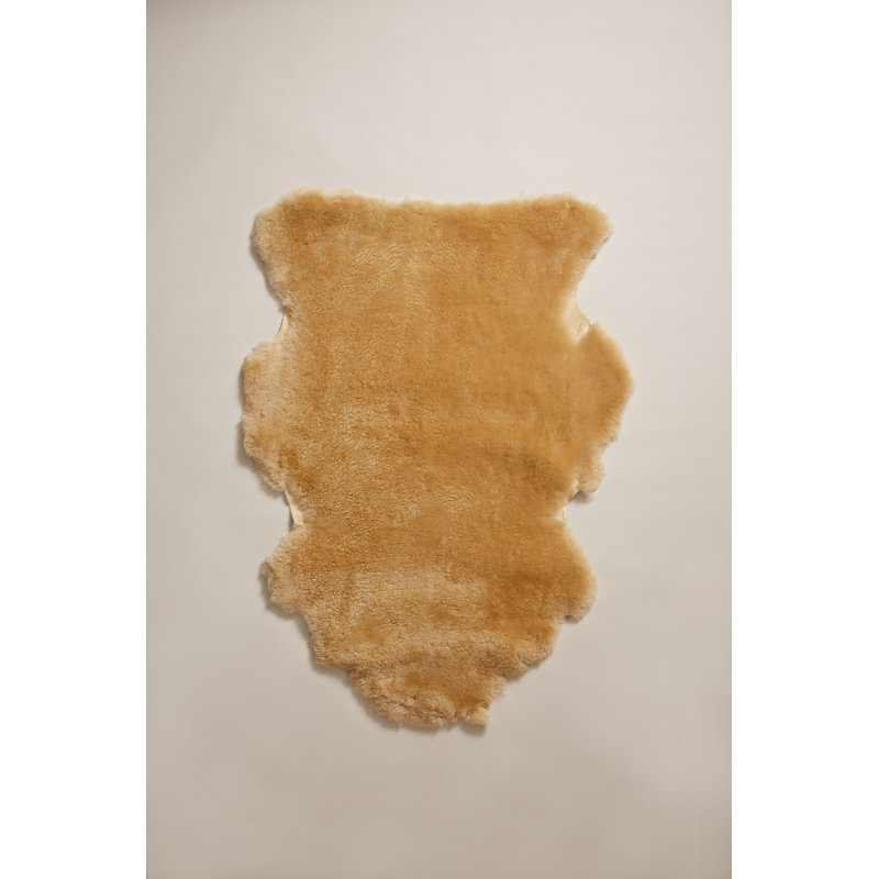 Shearling Sheepskin Area Rug in Oat