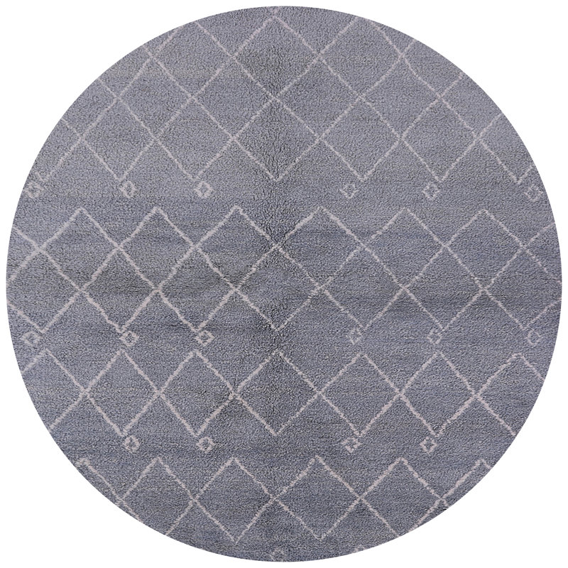 Tapis oriental gris Boothby, Rond 6 pi