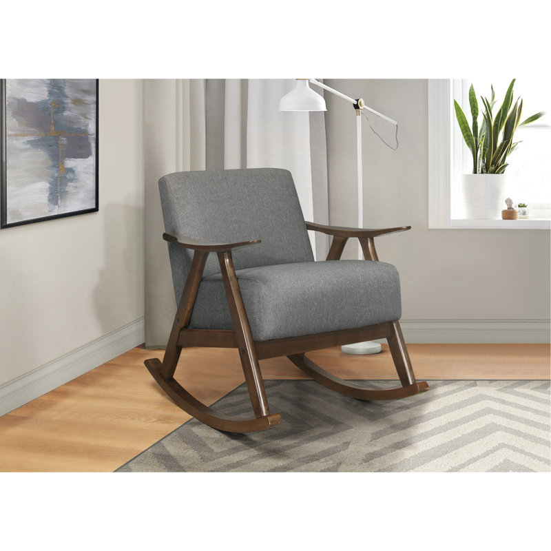 Chaise berçante Caimin, Gris