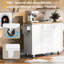 Îlot de cuisine de style européen avec tablettes - 3 tiroirs, 2 tablettes coulissantes, blanc, plateau en bois d'hévéa, rangement élégant, l 17 po x l 50 po, tiroir sur roulettes blanc, tablette, support interne, bois,-121076873