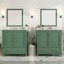 Meuble-lavabo de salle de bain 60 po avec double vasque en céramique