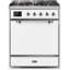 Cuisinière à double combustible 30 pouces ILVE Majestic II, 5 brûleurs en laiton, 4 cu. Capacité du four (porte pleine)-64707802-64707833