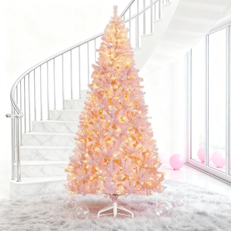 Arbre de Noël artificiel, Rose
