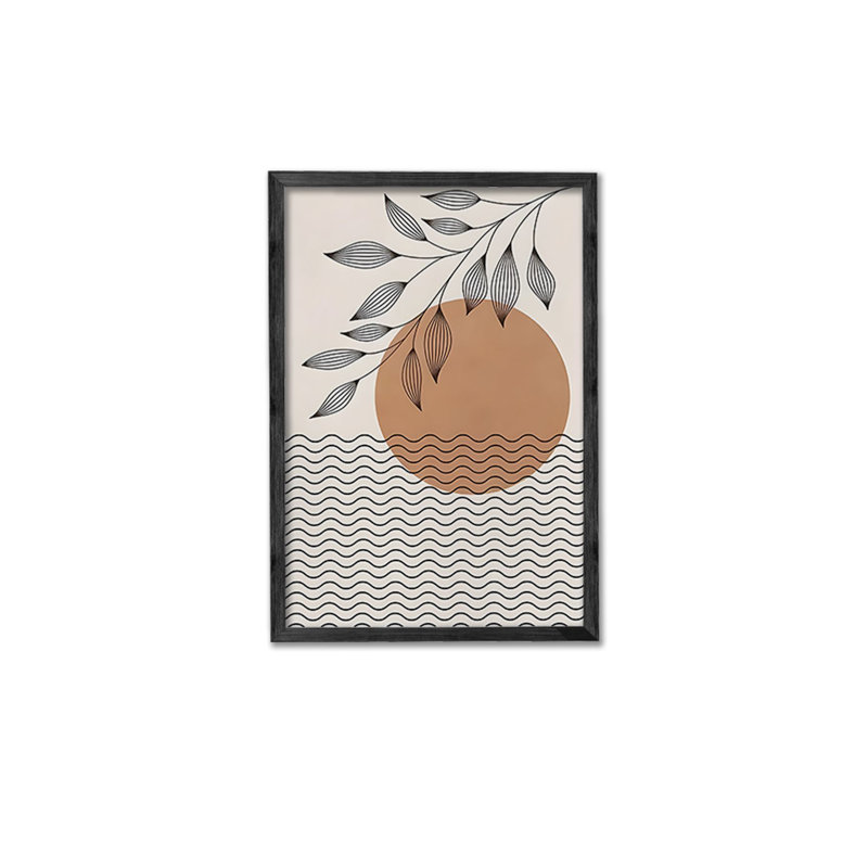 Ensemble de 3 panneaux décoratifs élégants en bois aggloméré, cadre en bois massif, 13,4 x 19,3 x 0,6 pouces | Œuvre d'art 100% MDF avec impression numérique | Parfait pour le salon, la chambre à coucher et le bureau, design élégant et moderne