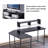 L-Shape Corner Writing Desk with with Monitor Stand-571814832