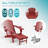 Adjustable Adirondack Chair With Retractable Ottoman Set Of 2-1549723431
