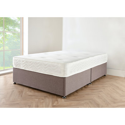 Aamilah Upholstered Divan Bed with Mattress