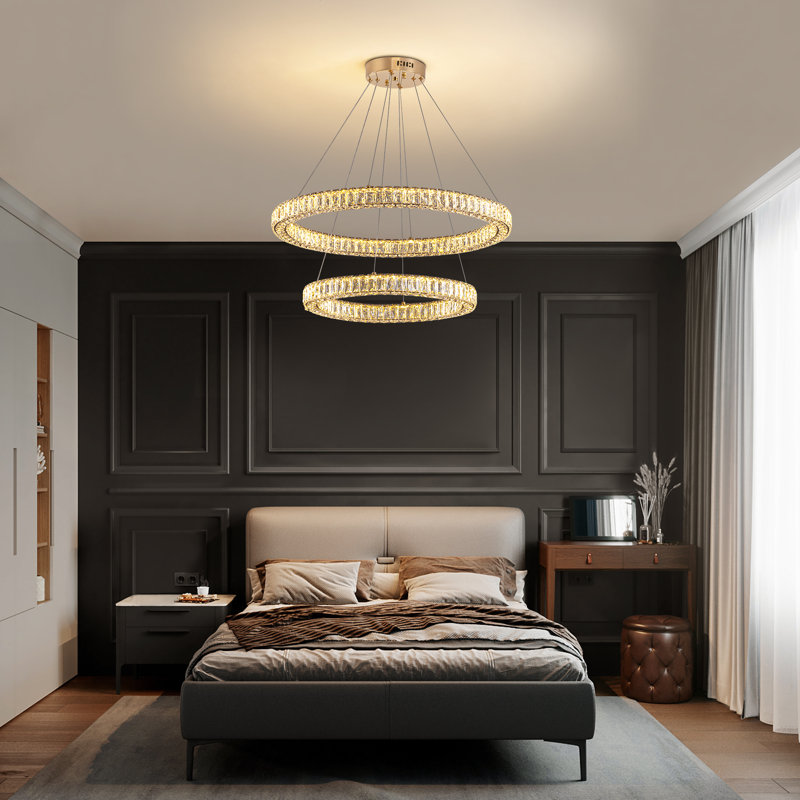 Jude 2 - Light Crystal Dimmable LED Geometric Chandelier