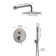 Pressure-Balanced Complete Shower System with 10-Inch Rain Shower Head, Handheld, Rough-in Valve
