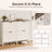 Slim Shoe Storage Cabinet with Doors and Adjustable Shelves for Entryway-132724906-132201776