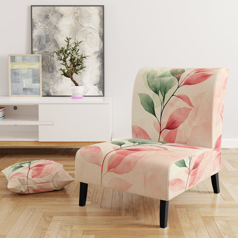 Fauteuil de chambre Abstract Botanicals, Slipper Armless
