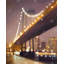 New-York la nuit - Toile pour chambre romantique | Décoration intérieure