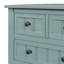 Console étroite, canapé mince avec trois tiroirs de rangement et tablette inférieure (bleu clair)-130622083