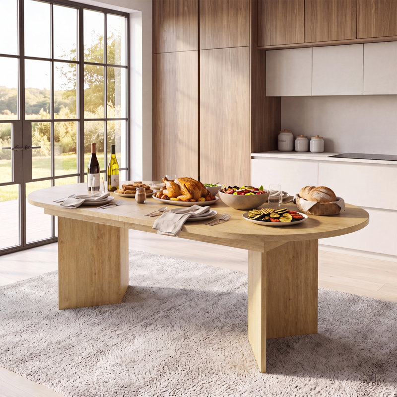 200 cm Extendable Dining Table, Walnut