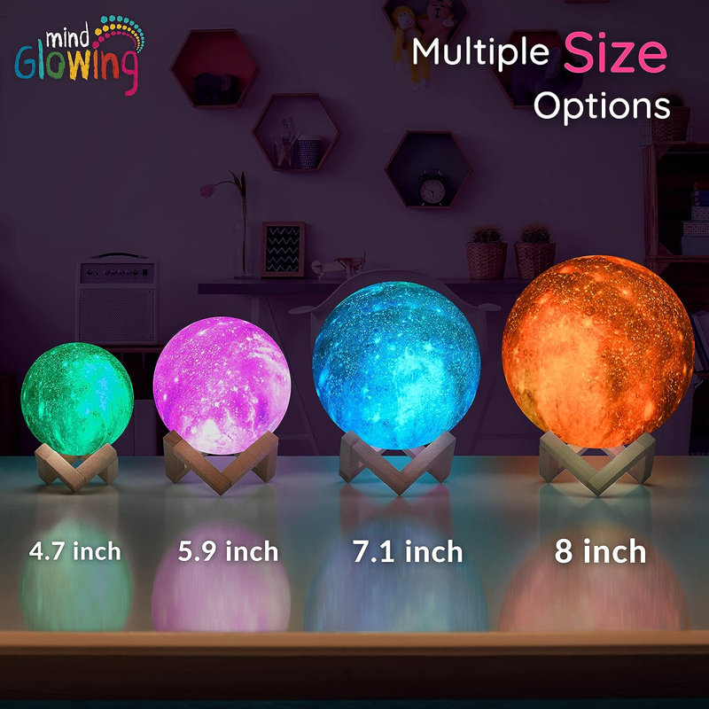 Galaxy Moon Night Light