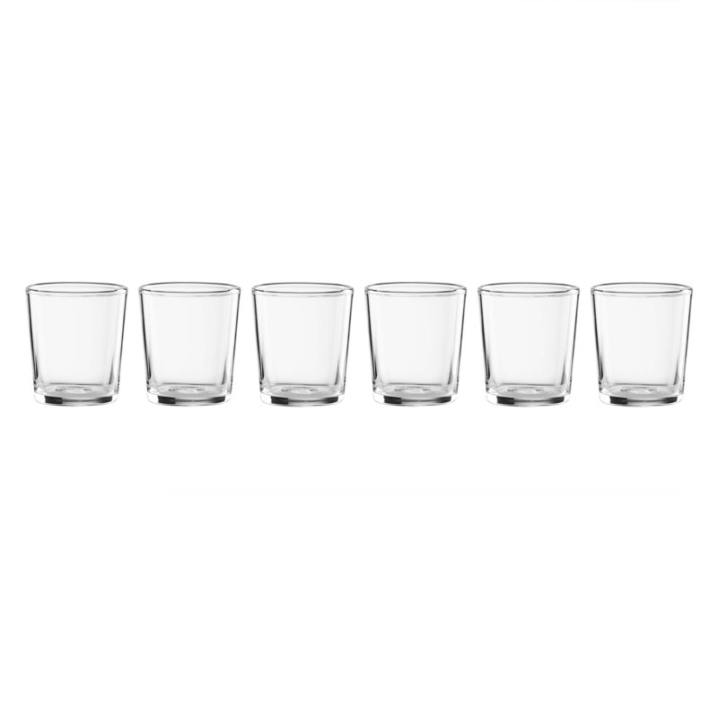 Stackables Smoke Shot Glasses, Set Of 6, Clear