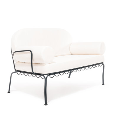 AL FRESCO LOVE SEAT - ANTIQUE WHITE