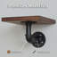 Ensemble de 3 tablettes flottantes Rustic Modern