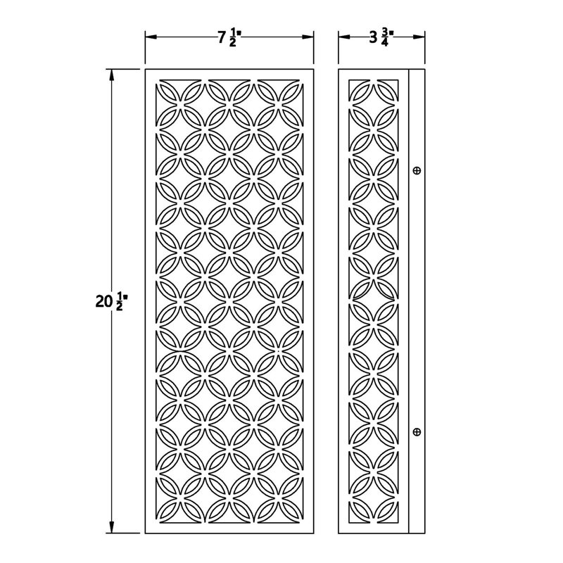 Clover LED Wall Sconce - Silver/White
