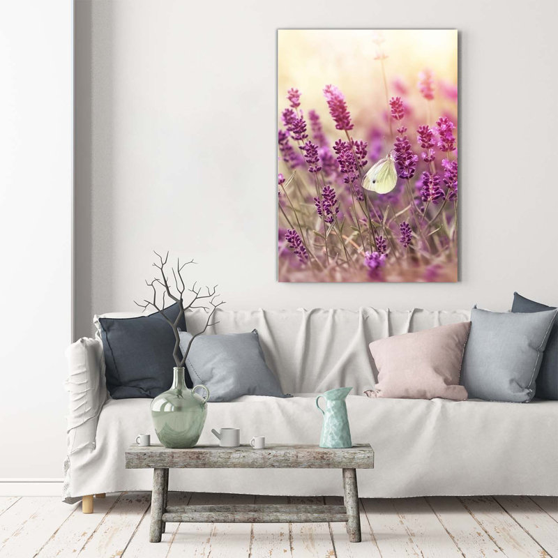 Lavender Flowers - Wrapped Canvas Print