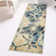 Tapis abstrait bleu / gris / beige / brun clair Brantlie