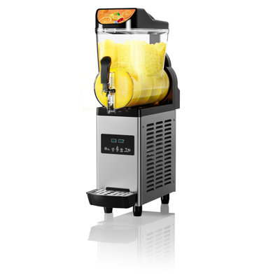 Commercial Slushy Machine 15 L, Stainless Steel Smoothie Frozen Drink Maker with Self-Cleaning Mode, 450W Frozen Drink Machine, Maker Smoothie Machine for Home Party Restaurants Cafe Bars