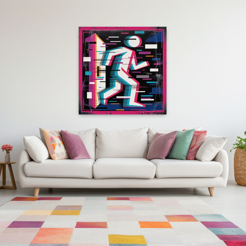 Art contemporain, art contemporain abstrait, H 48 po x l 48 po