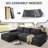Corduroy Modular Sectional Sofa-184330281