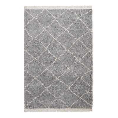 Pechler Machine Woven Grey Rug