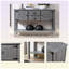 Console en bois massif 48 po Eucptus-2102669397