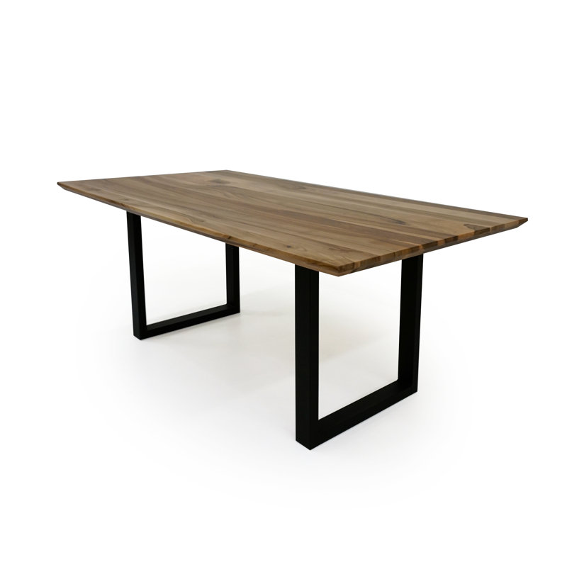 Petite table de salle à manger en noyer, Beige, brun