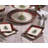 Christmas Tree TARTAN TIDBIT PLATES S/4 5"