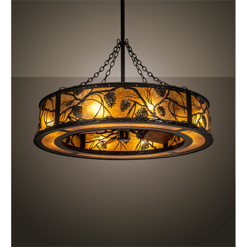 Whispering Pines Downrod Ceiling Fan