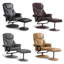 Aashka Ergonomic Faux Leather Recliner with Footrest-1378975474