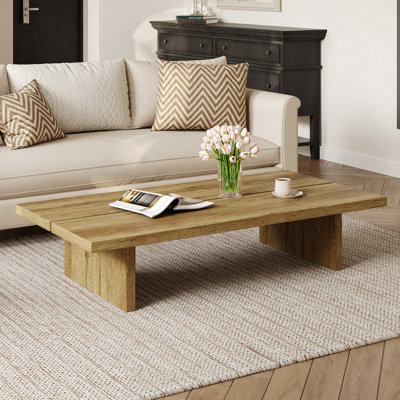 Table basse de 47 po en bois moderne