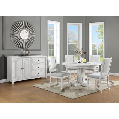 Dover 4 - Person Extendable Pedestal Base Dining Set