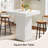 39.4" Tall Square Dining Table, Modern Counter Height Bar Table Pub Cocktail Table for Dining Room, Tavern, Coffee Corner, Party-1861232769