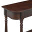 Retro Curved Corner Narrow Console Table With Top Drawer And Open Shelf For Entryway, Hallway And Living Room-597163133